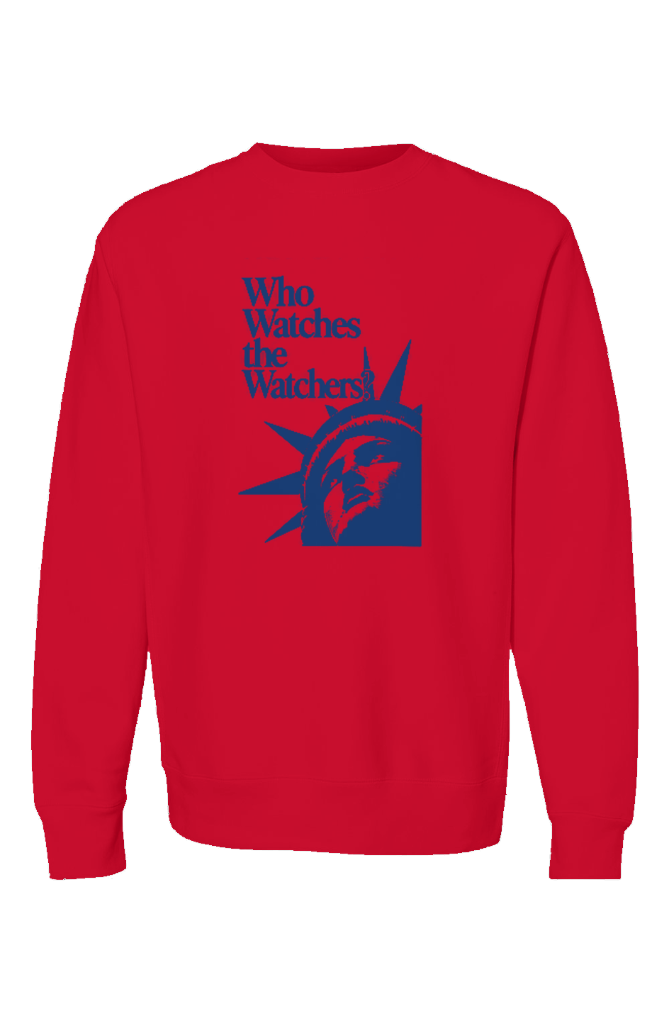 Who Watches 1 Premium Heavyweight Crewneck BLue