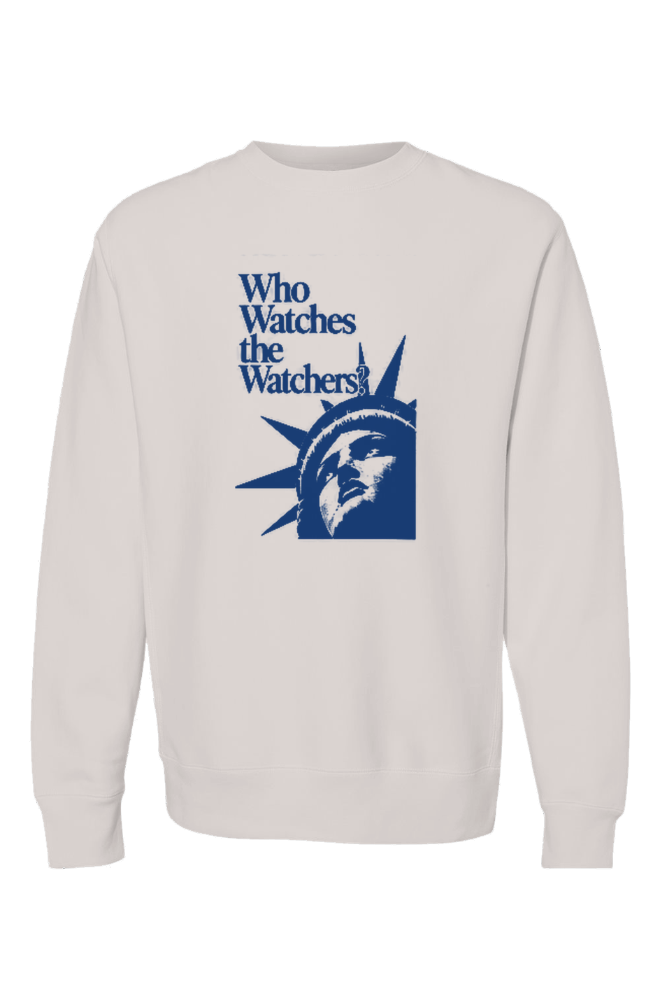 Who Watches 1 Premium Heavyweight Crewneck BLue