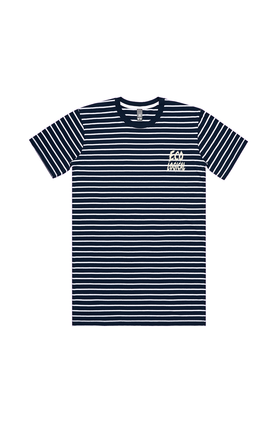 Eco Logical Navy White Stripe Tee