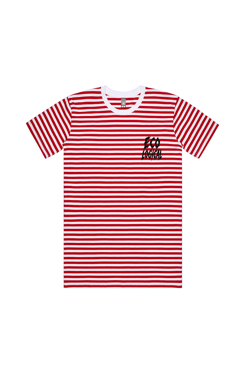 Eco Logical White Red Stripe Tee