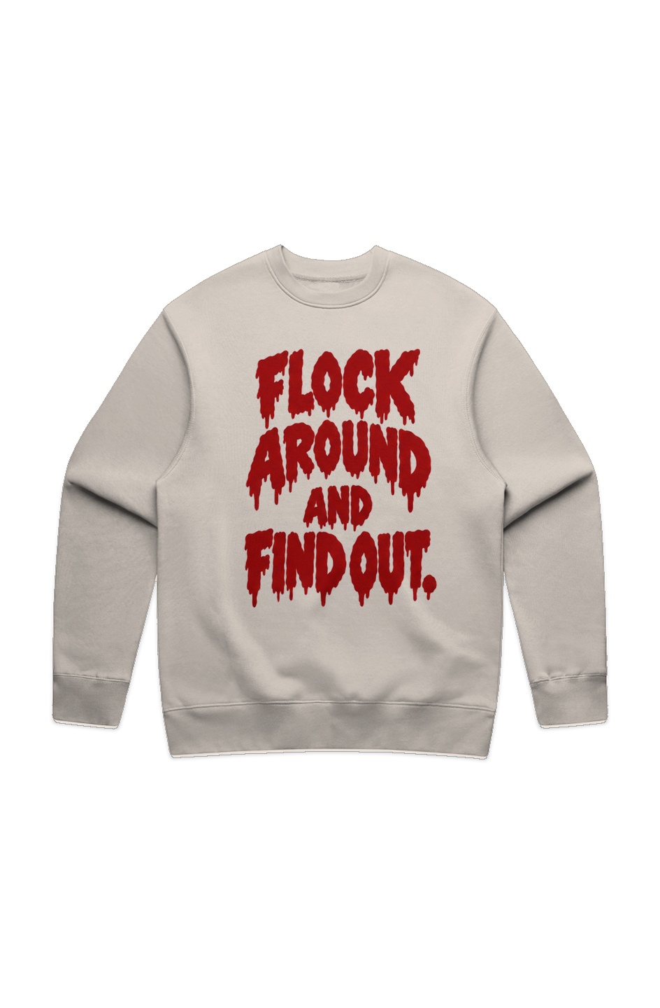 New Flock Around Red MENS RELAX CREW