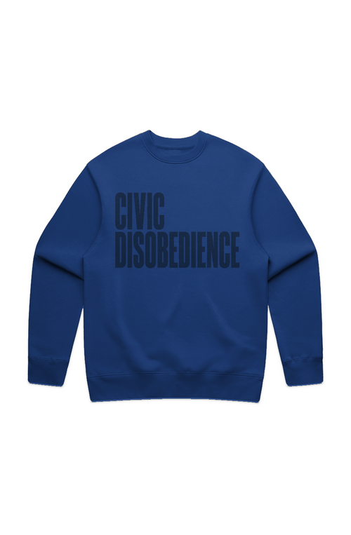 Civic Disobedience MENS RELAX CREW Blue