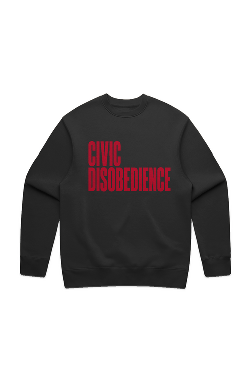 Civic Disobedience MENS RELAX CREW Red
