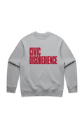 Civic Disobedience MENS RELAX CREW Red