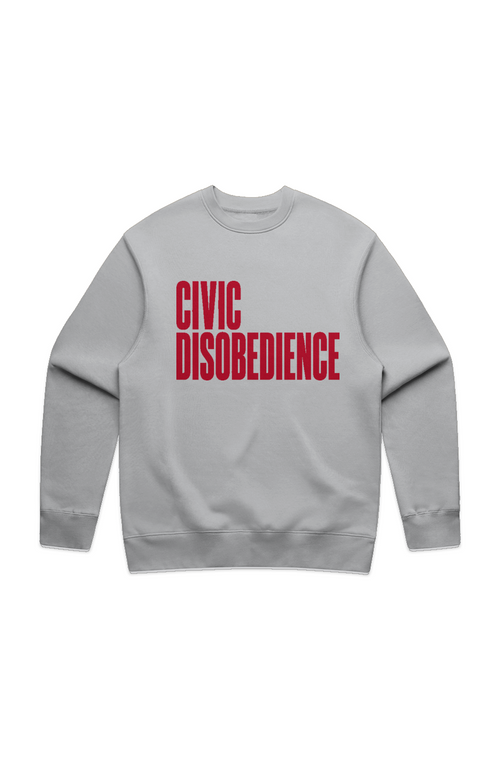 Civic Disobedience MENS RELAX CREW Red