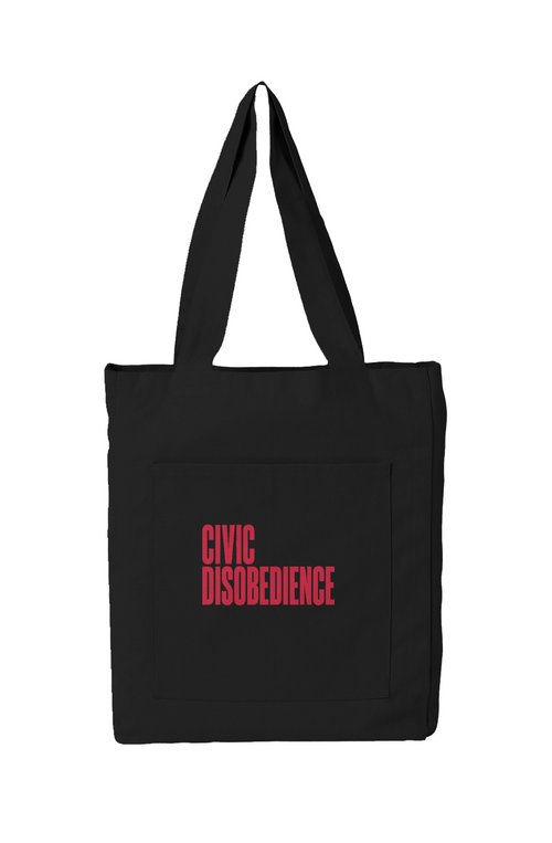 Civic Disobedience Tote Pocket Reclaimist Everywhere Tote